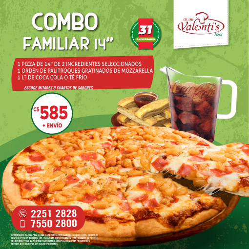 Combo Familiar de 14"