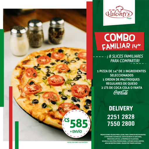 Combo Familiar de 14"