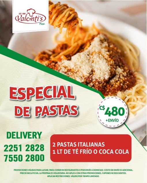 Especial de pastas
