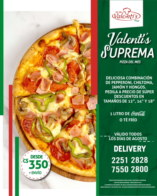 Pizza del Mes! - Valenti's Suprema
